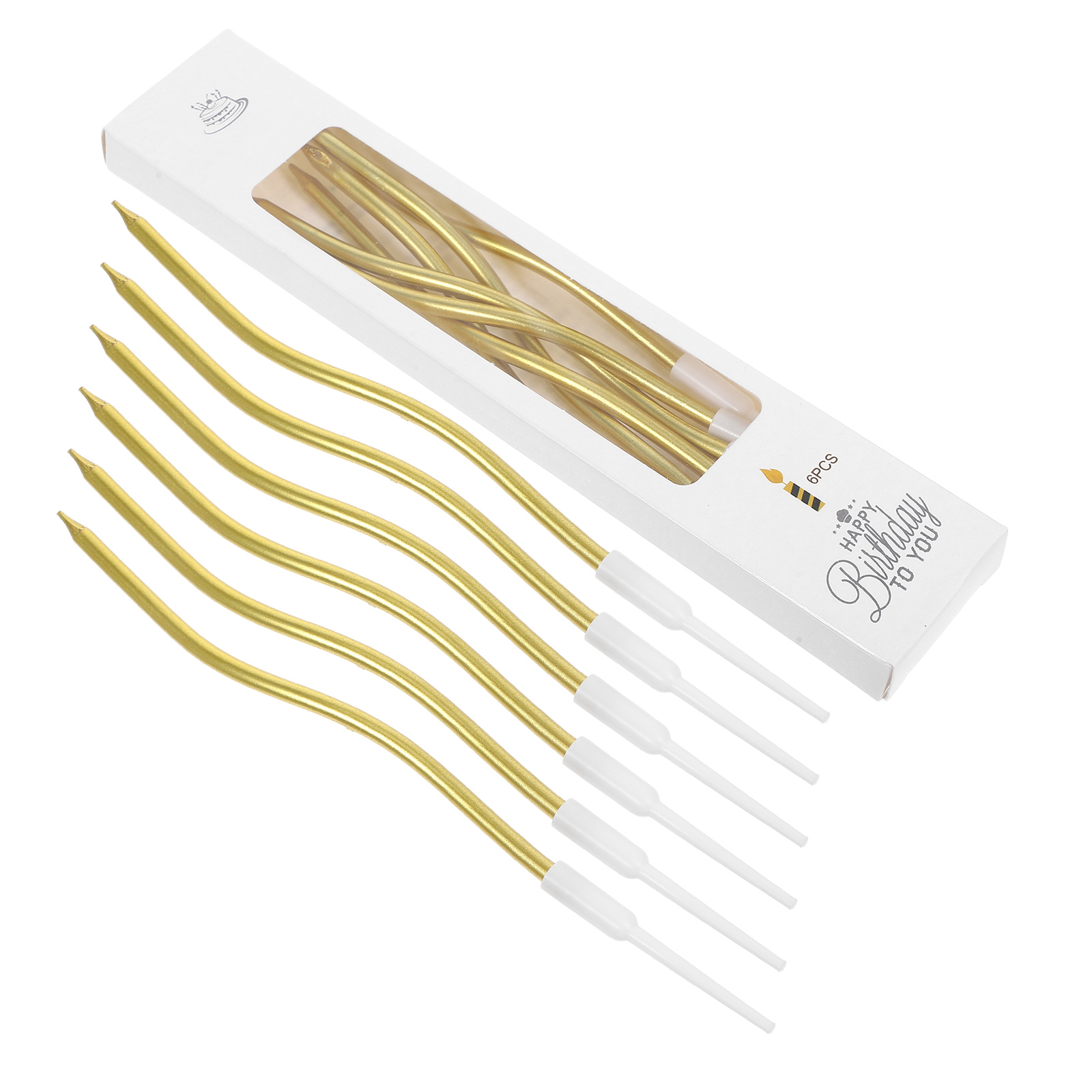 Candle Supplies In Bulk - 72Pcs Spiral Birthday Candles Twisted Design