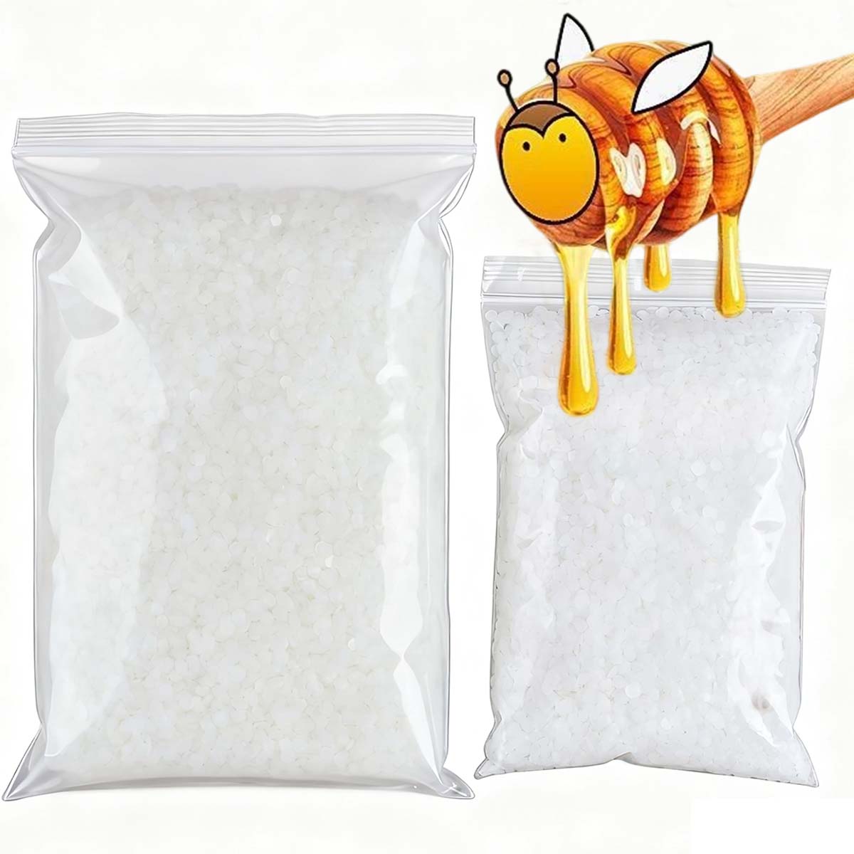 Candle Supplies Wholesale - 200g-1000g White Beeswax Pure Natural Granular