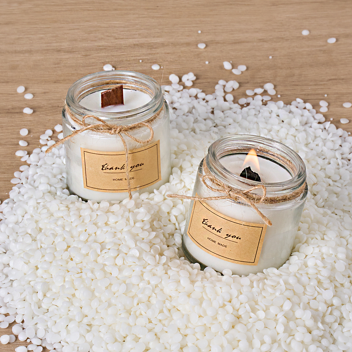 500g/1000g Natural Soy Wax DIY - Candle Supplies Wholesale incelemesi ve fiyatı