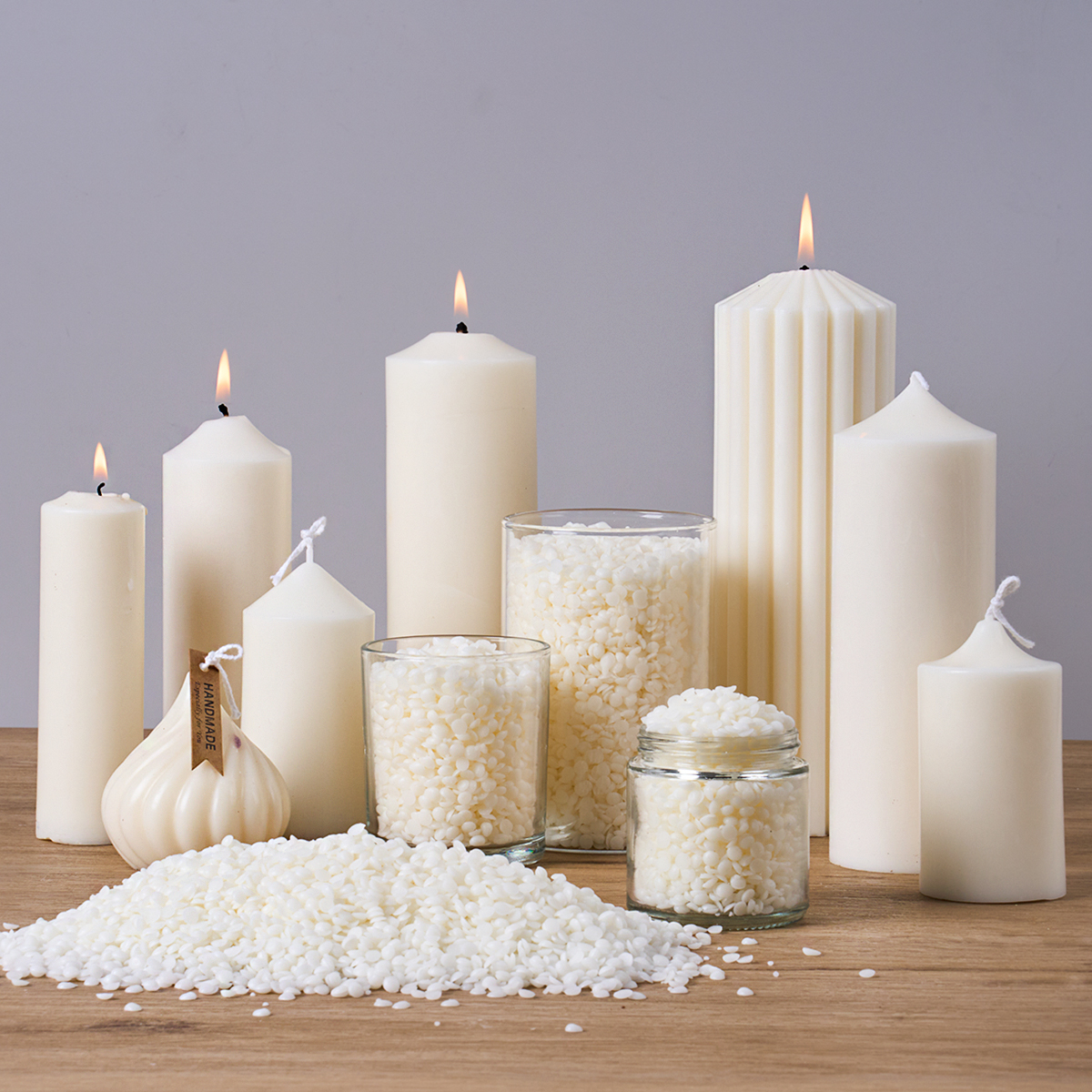 500g/1000g Natural Soy Wax DIY - Candle Supplies Wholesale incelemesi ve fiyatı