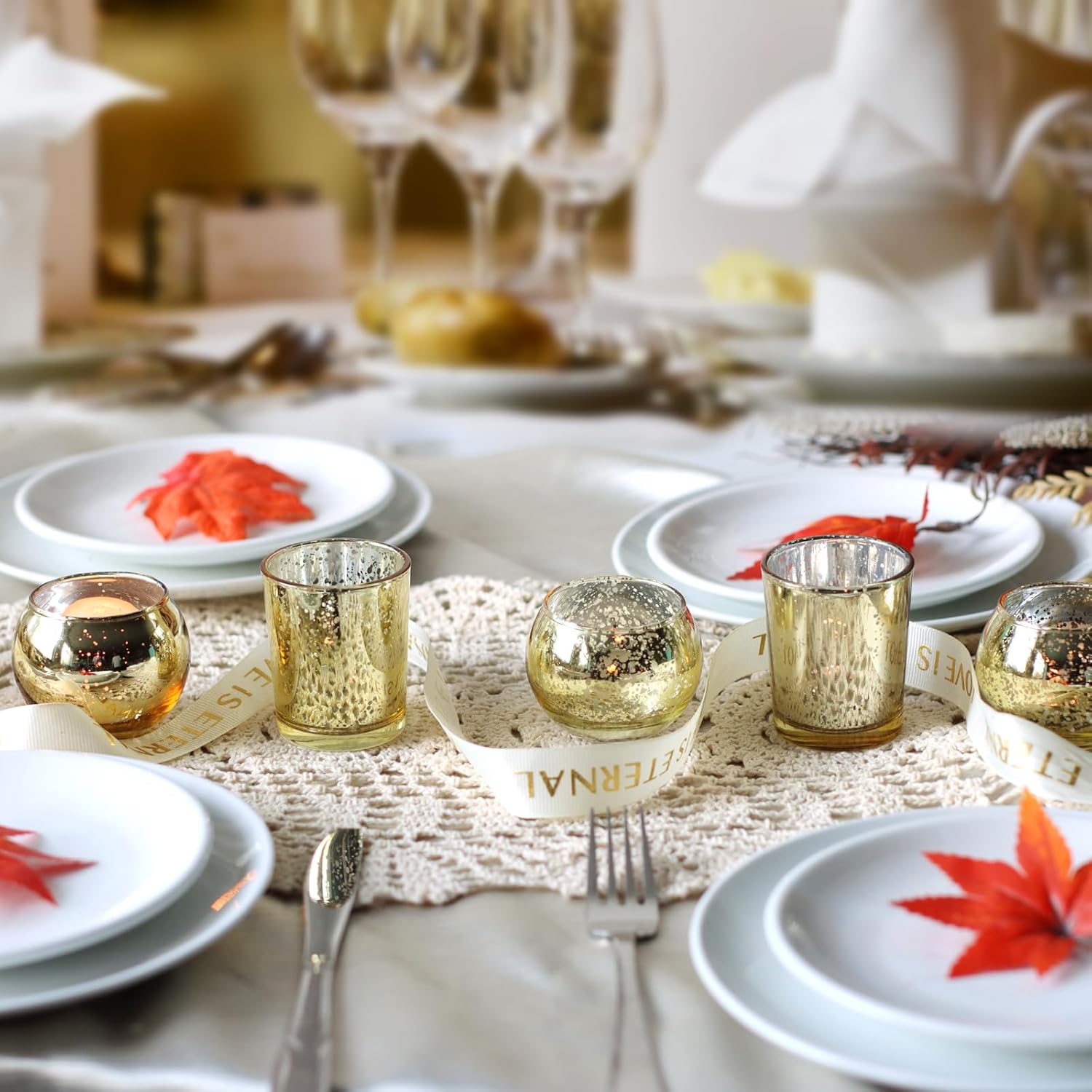 48Pcs Gold Votive Candle Holde - Candle Supplies In Bulk incelemesi ve fiyatı