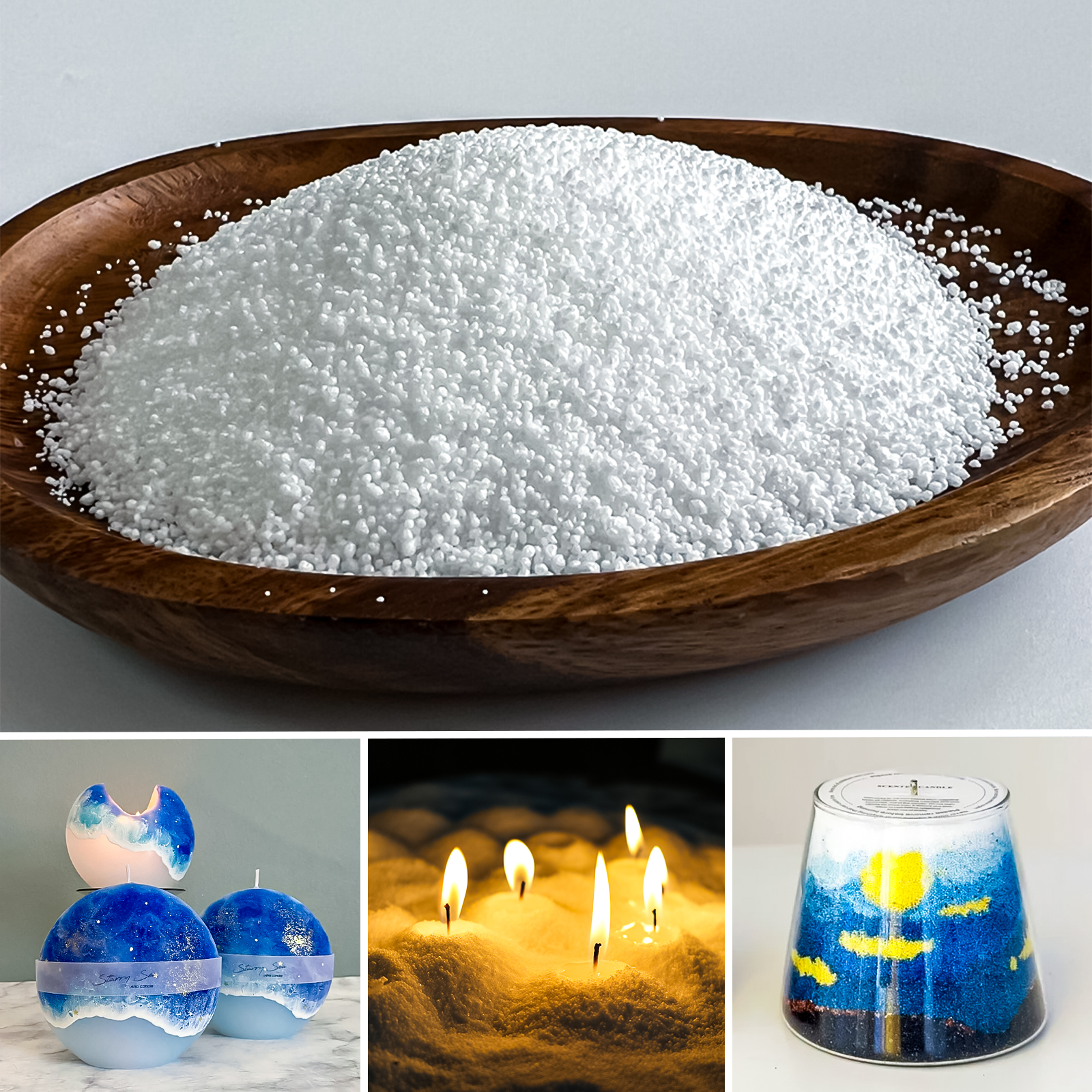 500g-1kg Sand Wax Ice Flower W - Candle Supplies Wholesale incelemesi ve fiyatı