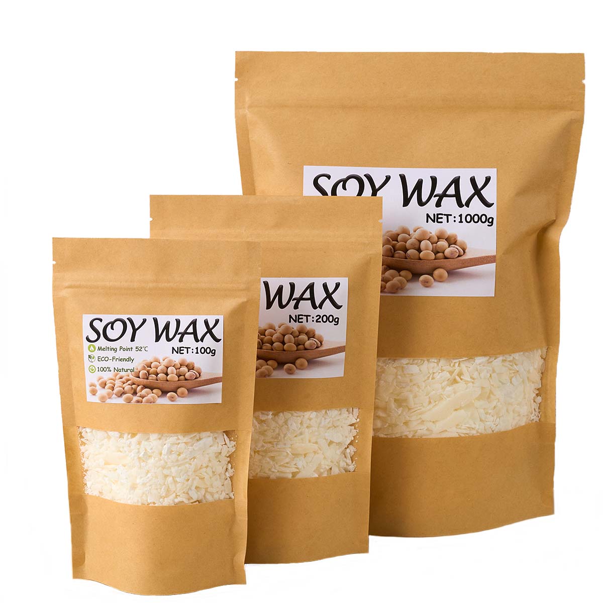 1 Pounds Pure White Soy Wax Fo - Candle Supplies Wholesale incelemesi ve fiyatı