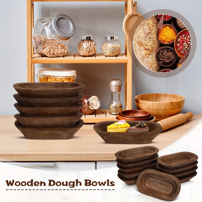 10 Packs Wooden Dough Bowls, f - Candle Supplies In Bulk incelemesi ve fiyatı