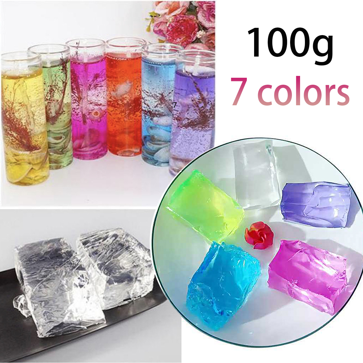 100G 7Colors Jelly Wax DIY Han - Candle Supplies Wholesale incelemesi ve fiyatı